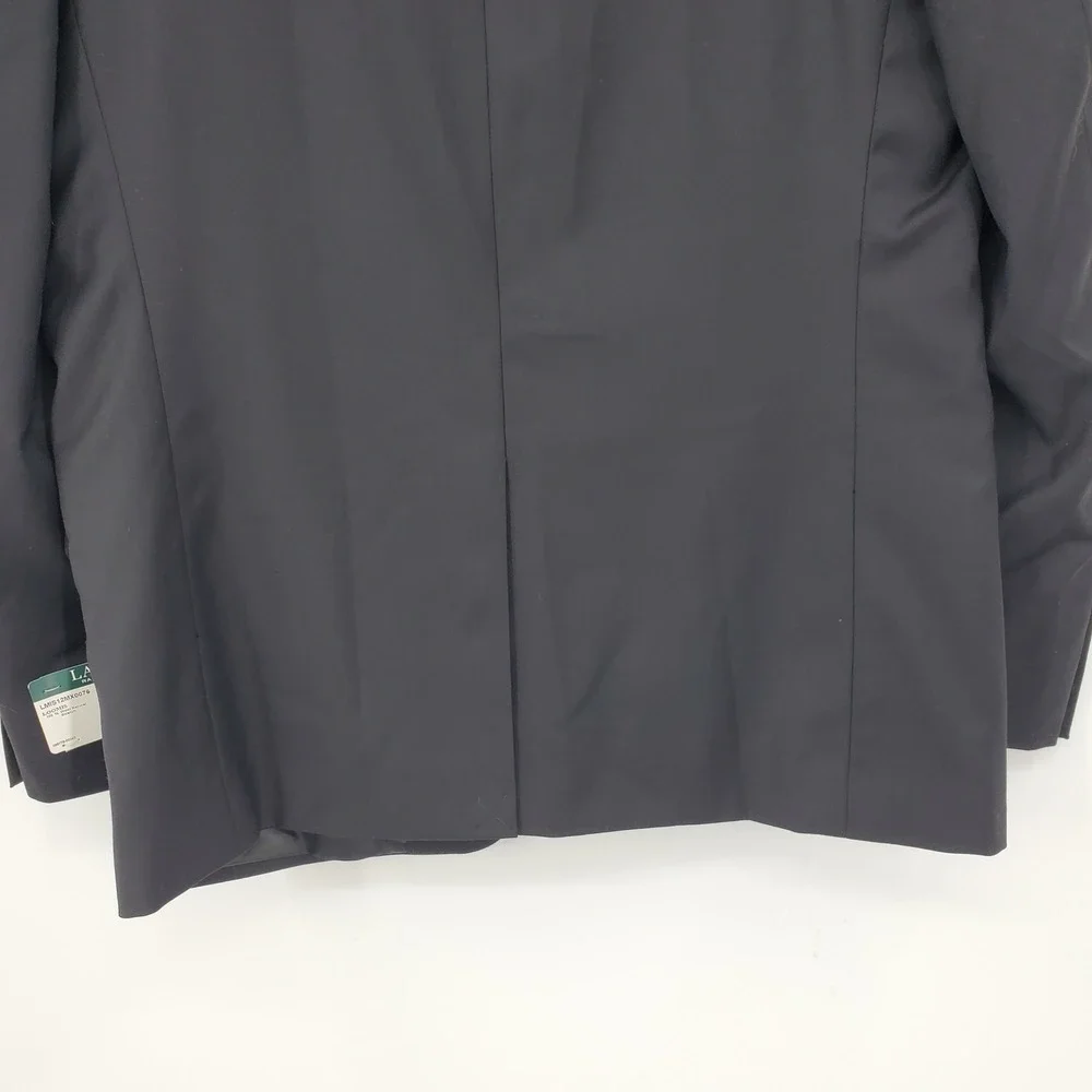Lauren Ralph Lauren Mens 42R Black Ultraflex Wool Blazer Suit Jacket Loomis NEW